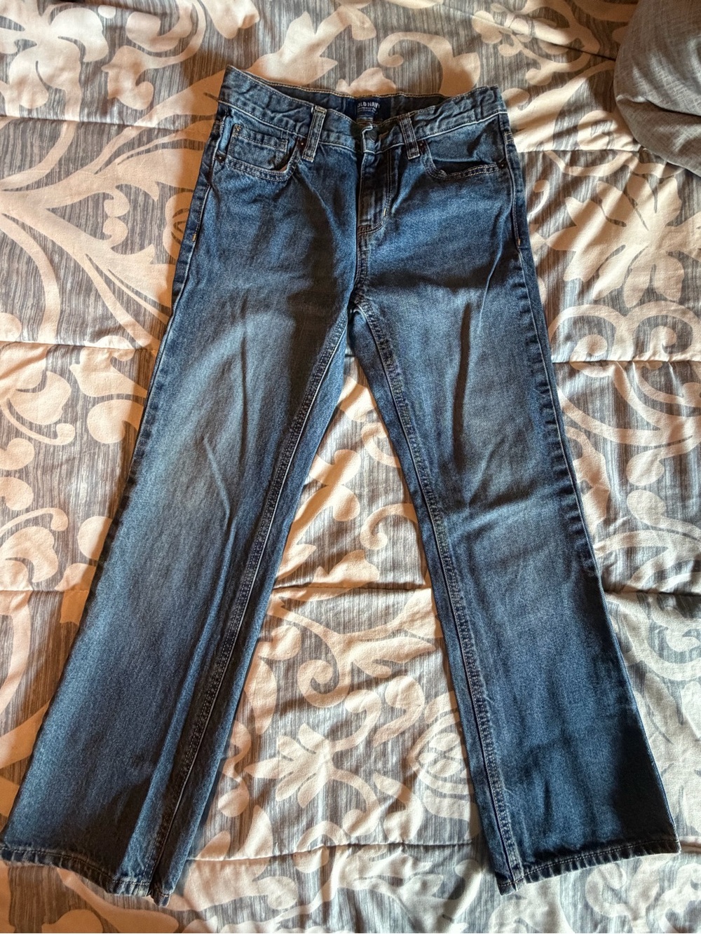 Old Navy Kids Dark Blue Straight-Leg Jeans